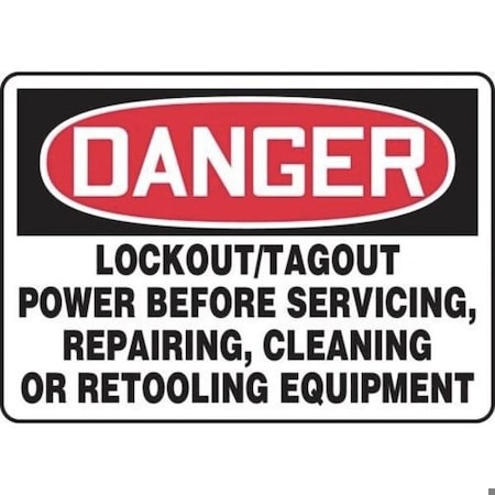Accuform OSHA DANGER Safety Sign LOCKOUTTAG MLKT280XP MLKT280XP